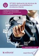 libro Aplicación De Técnicas De Usabilidad Y Accesibilidad En El Entorno Cliente. Fcd0210